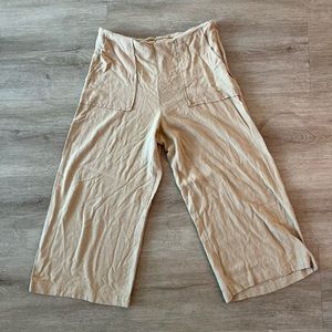 Beige Flowy Pants